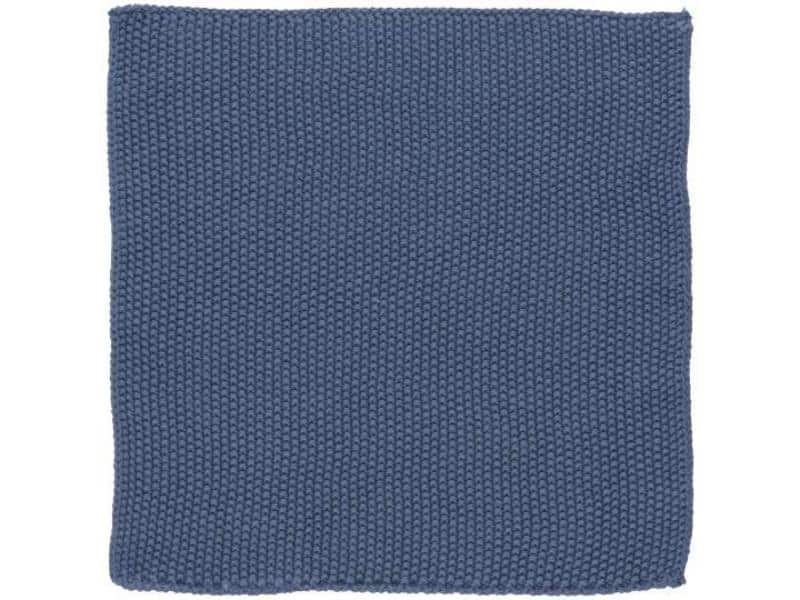 Strikket karklud Mynte Cornflower
