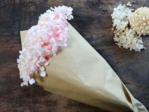 Tørret Hortensia Blomst rosa