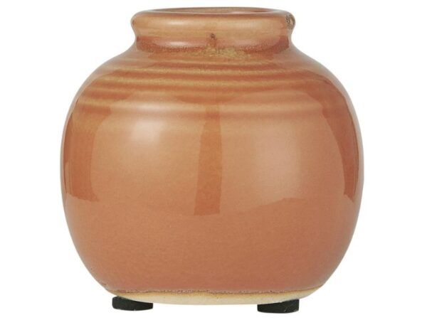 Vase mini m/riller orange