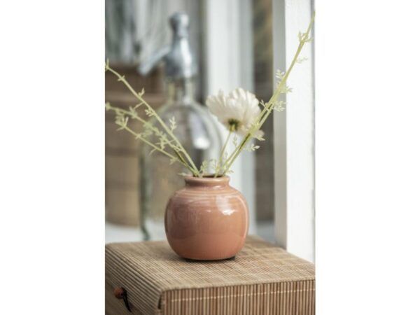 Vase mini m/riller orange