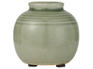 Vase mini m/riller grøn