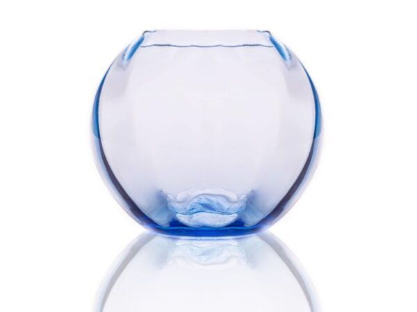 Anna Von Lipa Swirl Globe vase Light Blue