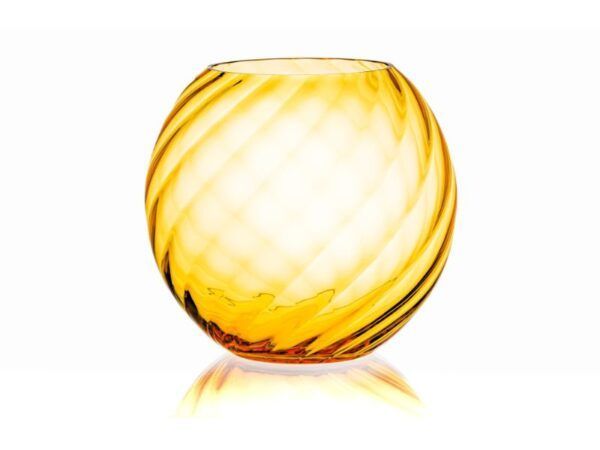 Anna Von Lipa Swirl Sphere vase Light Amber