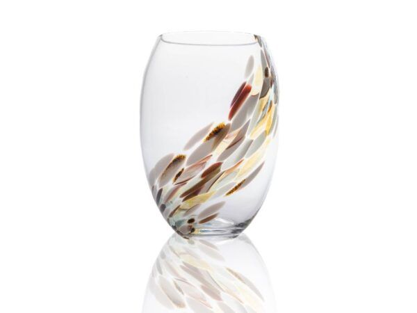 Anna Von Lipa Elipse krystal vase Marble