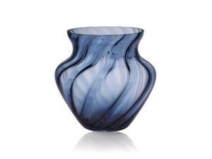 Anna Von Lipa Dahlia Vase Blue Smoke