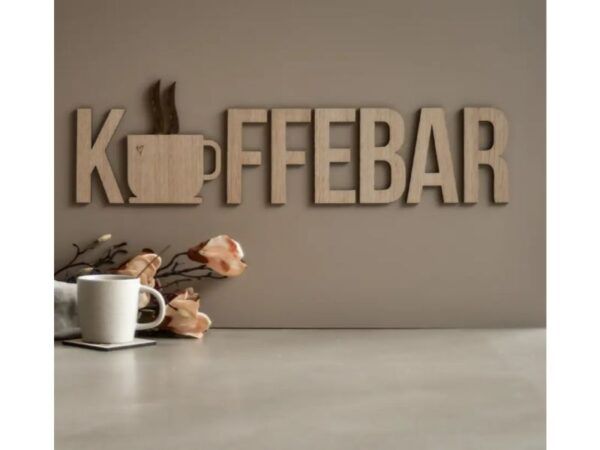 Kaffebar dekoration K+FFEBAR Lys eg