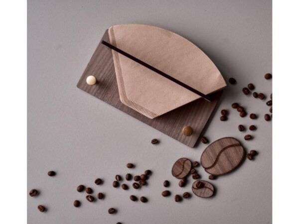 Minifabrikken Kaffefilterholder Valnød / messing