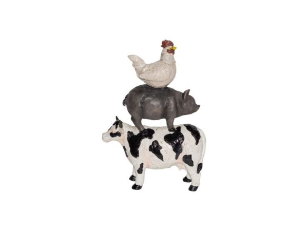 Speedtsberg Figur med dyr Sød og sjov figur med en ko, gris og hane.