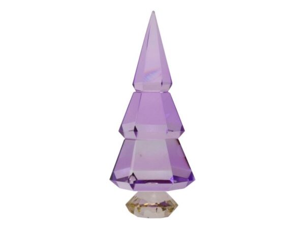 Krystal juletræ Violet 16 cm