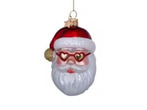 Vondels julekugle Julemand med Hjertebriller