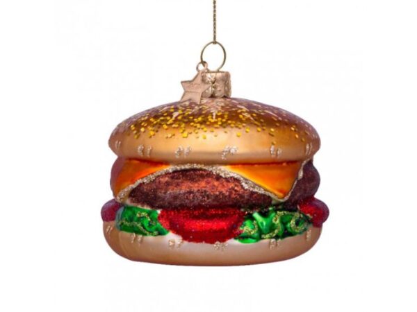 Vondels julekugle Hamburger multi color