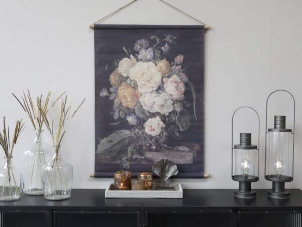 Chic Antique Lærred med blomsterprint