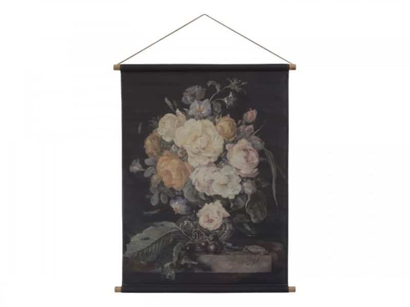 Chic Antique Lærred med blomsterprint