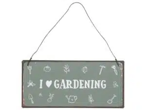 Metalskilt I love gardening