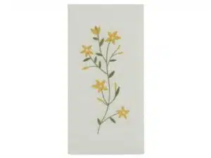 Serviet Flora gule blomster 16 stk