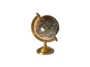 Globus med fod 18 cm Shiny Black