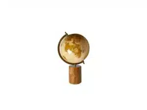 Globus med fod 39 cm Shiny Beige