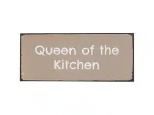 Metalskilt Queen of the kitchen