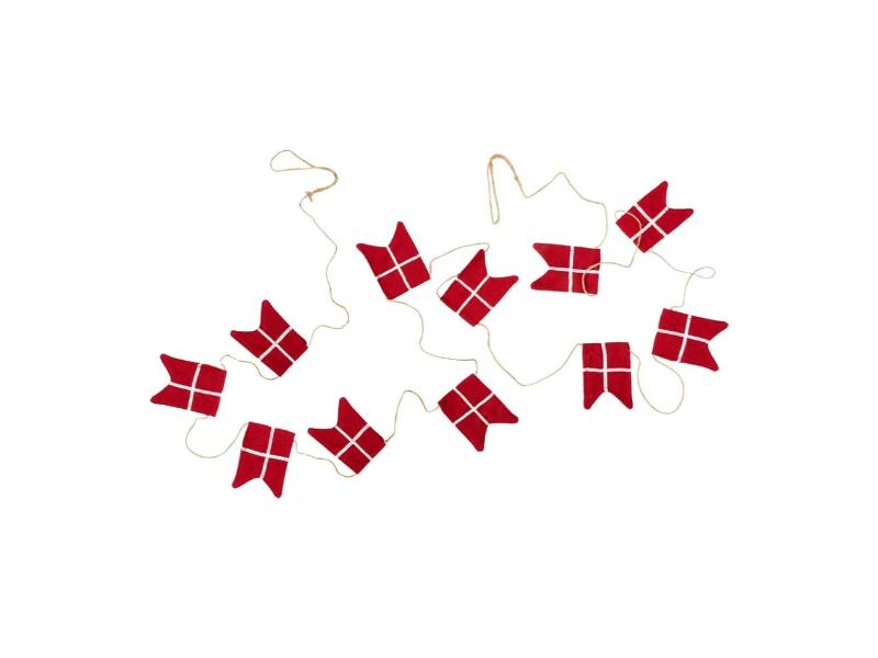 Flagranke med 11 Dannebrog flag