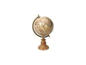 Globus med fod 36 cm Shiny Beige