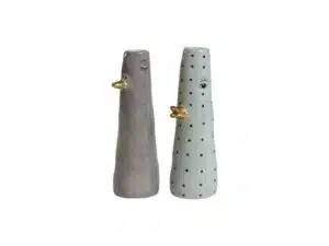 Speedtsberg keramik vaser med ansigt Grå