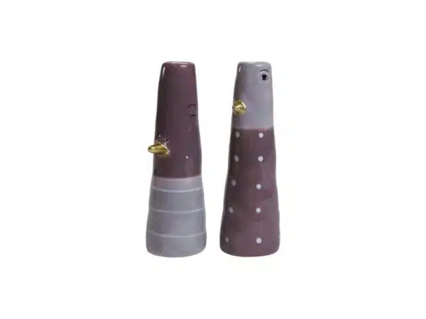 Speedtsberg keramik vaser med ansigt Lilla