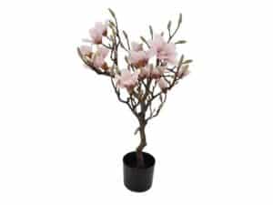 Kunstigt Magnoliatræ Rosa H80 cm