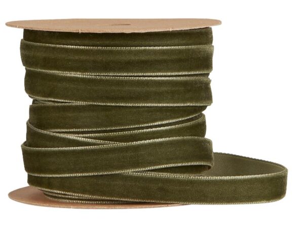 Velourbånd 10 m Mosgrøn