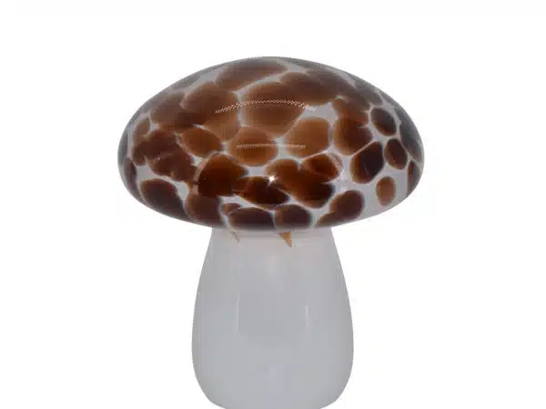La Vida Mushroom glaslampe Cognac