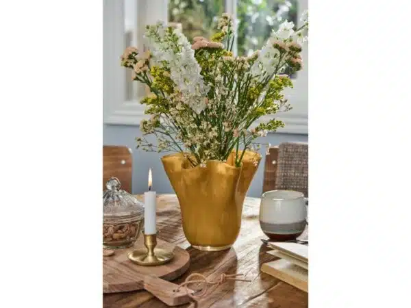 Ib Laursen Mundblæst Vase UNIKA Mustard