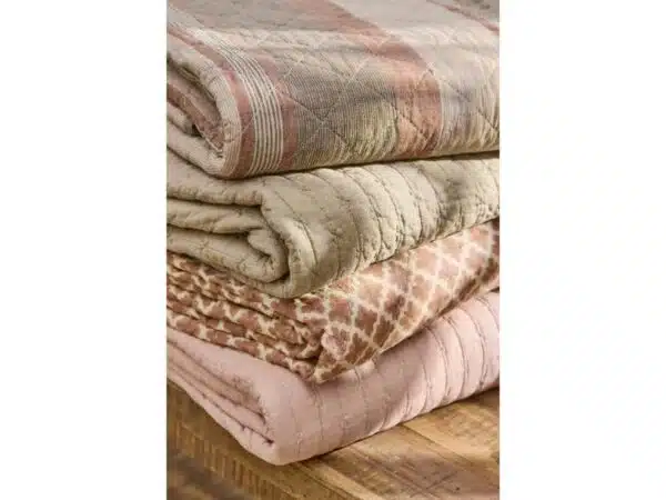 Ib Laursen Quilt Beige med striber