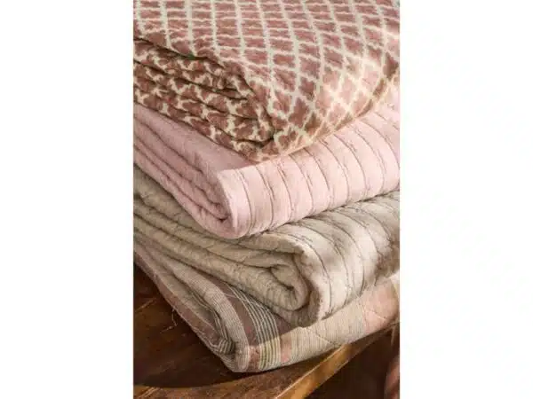 Ib Laursen Quilt Beige med striber