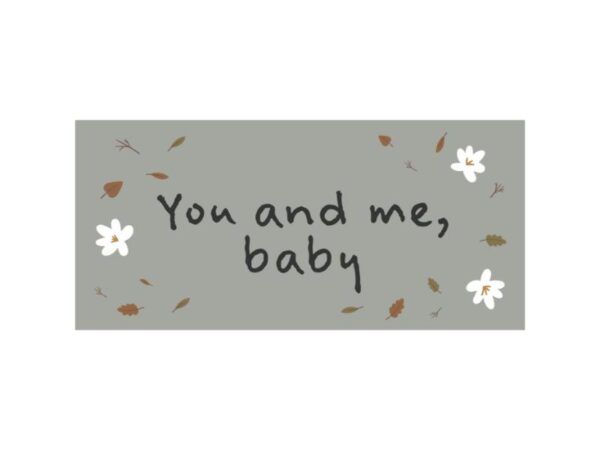 Metalskilt You and me baby