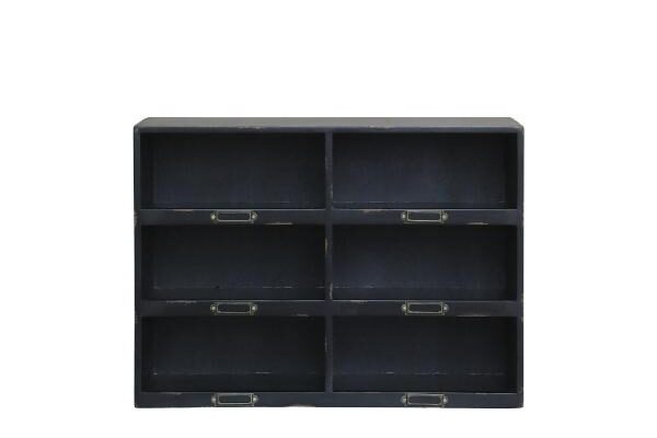 Chic Antique Reol m/6 rum Sort