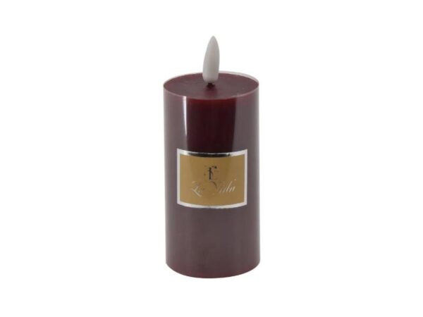 La Vida LED bloklys Bordeaux H10 cm