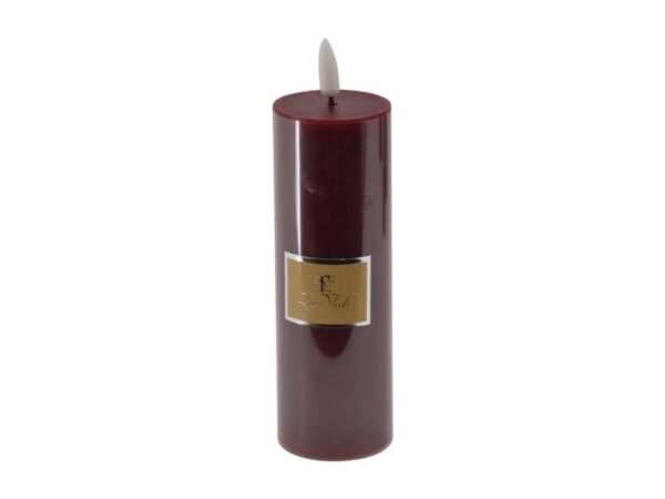 La Vida LED bloklys Bordeaux H15 cm