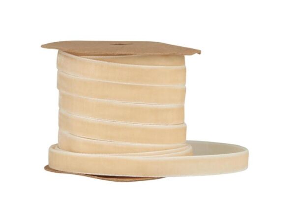 Velourbånd 10 m Creme