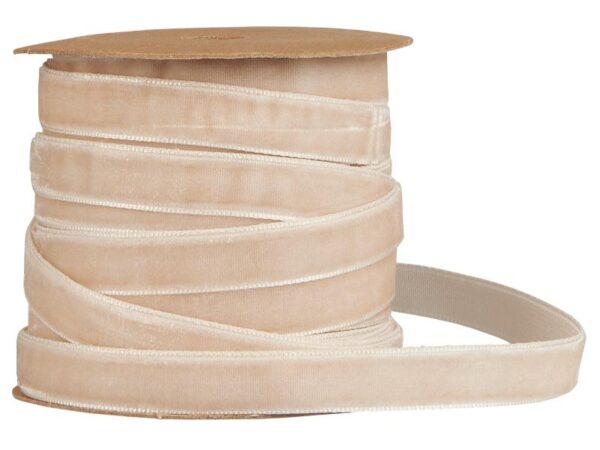 Velourbånd 10 m Creme