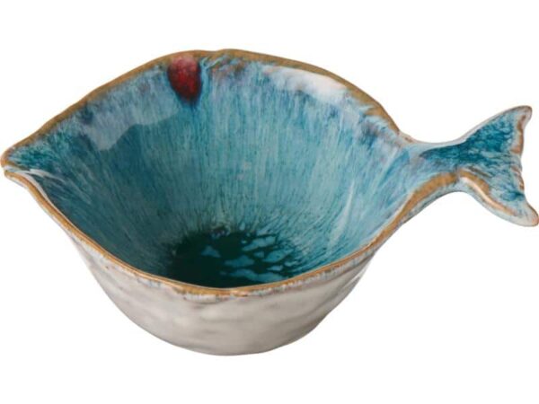 Fiskeformet Skål mini Ocean Blue