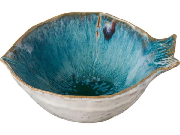 Fiskeformet Skål mellem Ocean Blue