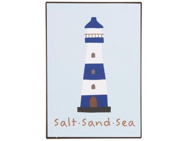 Metalskilt Salt Sand Sea
