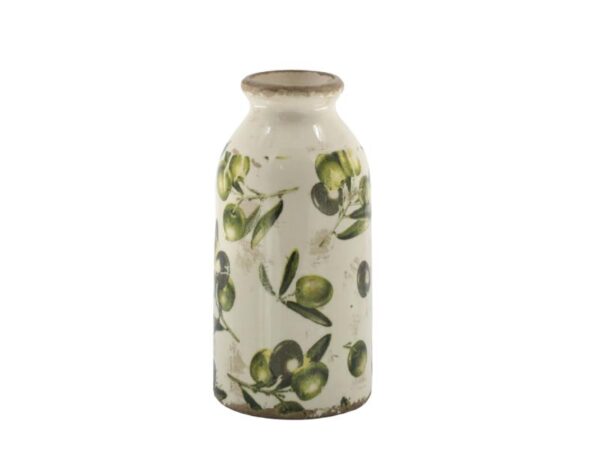 Chic Antique Olive Vase H15