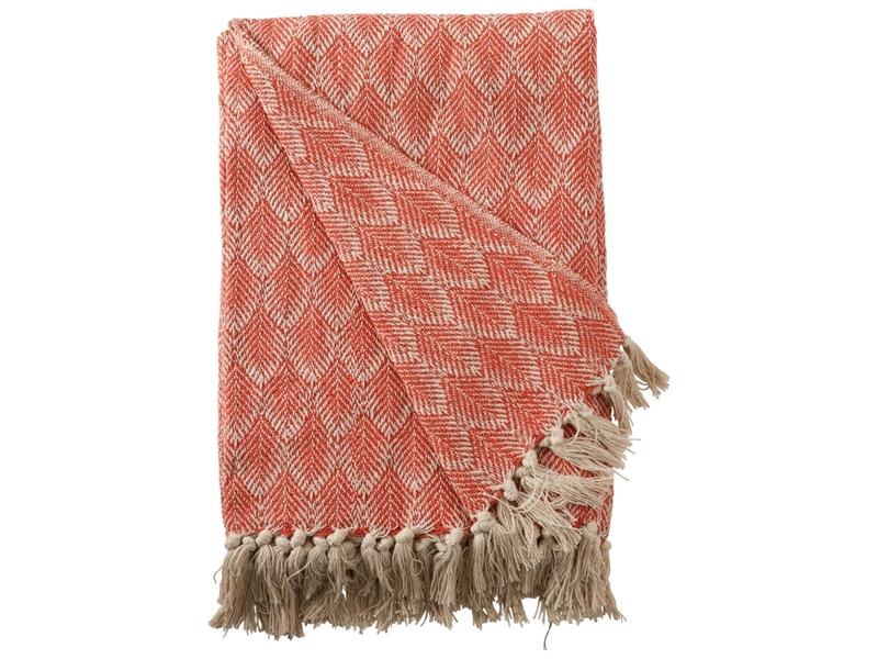 Au Maison Recycled Plaid natur/orange
