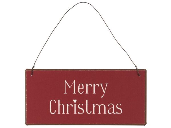 Metalskilt Merry Christmas