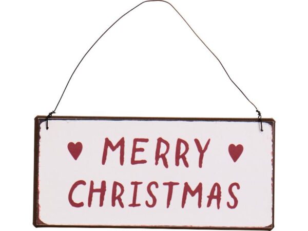 Metalskilt Merry Christmas