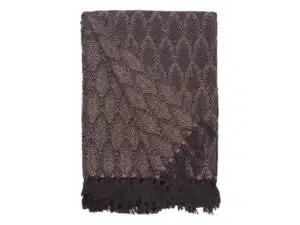 Au Maison Recycled Plaid kamel/mørkegrå