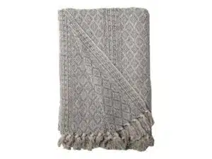 Au Maison Recycled Plaid lys grå