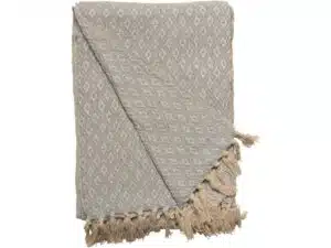 Au Maison Recycled Plaid lyseblå/natur