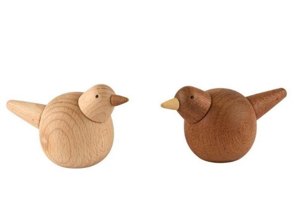 Fugl i træ 9 cm
