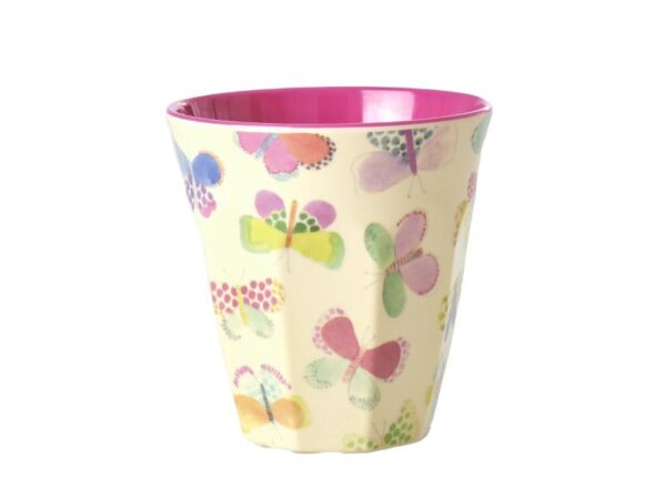RICE Melamin Kop Sommerfugl medium